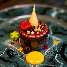 samoa inspired plated desserts