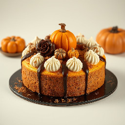A pumpkin spice cake