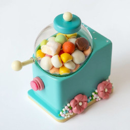 sweeets dispenser with sweets inside