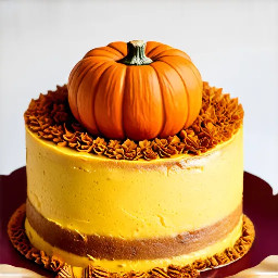 A pumpkin spice cake