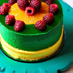 A rasperry and lemon merange cake