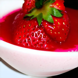 Strawberry champagne panna cotta