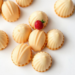 seashell shaped madeleines, realistic drawing
